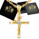  Gold Kreuz Halskette Kreuz Geschenk 925 Silber
