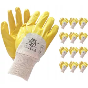   Reis RNITZ Nitrilbeschichtete Handschuhe Größe 10 - XL 12 Paar