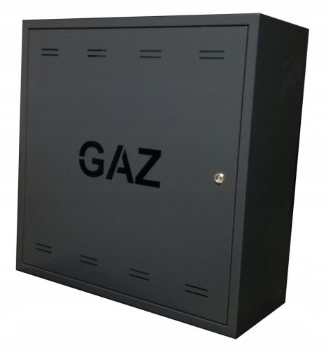 Laco-Gaskasten mit anthrazitfarbener Rückseite, 60x60x25 cm