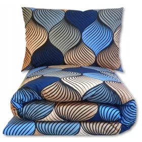   3-teiliges Bettwäschenset aus 100% Baumwolle 160x200cm + 2 Kissen 70x80cm