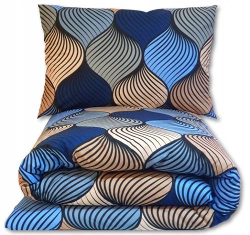 3-teiliges Bettwäschenset aus 100% Baumwolle 160x200cm + 2 Kissen 70x80cm