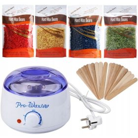  Wachserhitzer, Hartwachs + Haarentfernungsset