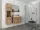 Bratex Montreal Kastanien-Badezimmermöbel-Set, 3-teilig.