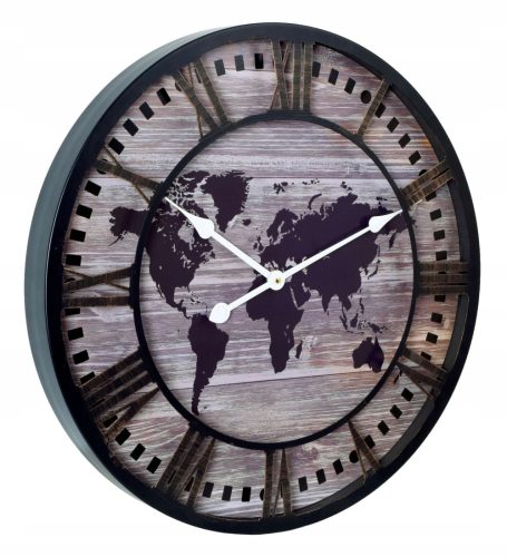 Uhr für zu Hause Gockowiak-Wanduhr, Schwarz, Grautöne, Gold, 60 cm