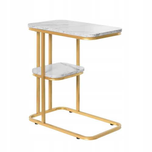  SoBuy FBT rechteckiger Couchtisch 30 x 50 x 58 cm Gold