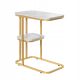  SoBuy FBT rechteckiger Couchtisch 30 x 50 x 58 cm Gold