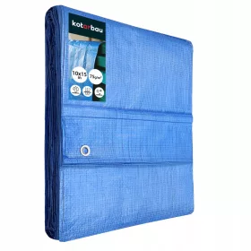   Wasserfeste Schutzplane 10x15m in Blau - ideal für Outdoor & Abdeckung