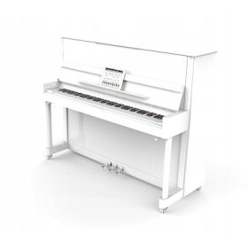  Weißes Lehrklavier mit geräuschlosem Spielsystem