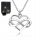  Silberne Infinity-Herz-Halskette, Geschenk für die Mutter eines Kindes
