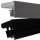 Deckenschienen SCHWARZE DOPPELSCHIENE PVC-DECKENSCHIENE 550 + ABDECKUNG