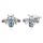  Fraise Bee Ohrringe Silber S925 mit Zirkonen