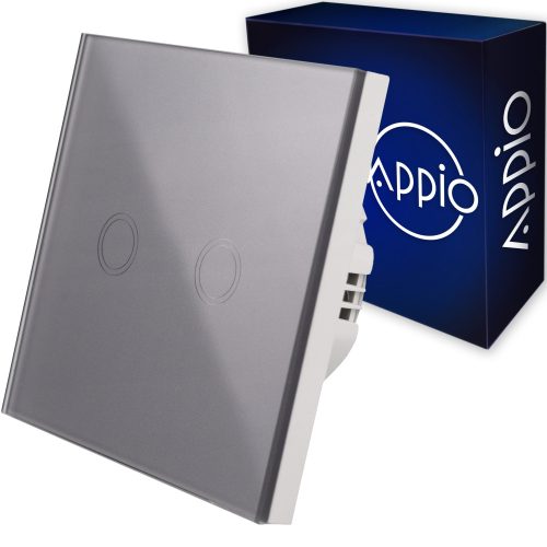 Appio 9636 grauer Doppelschalter