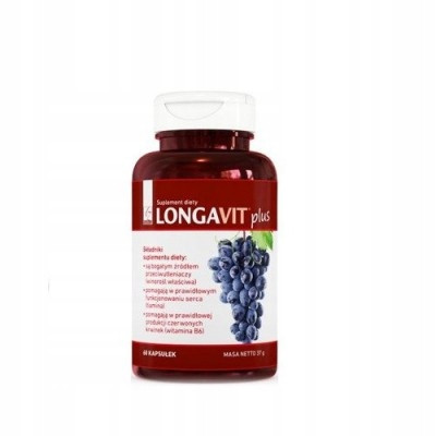  Nahrungsergänzungsmittel Az Medica Longavit plus - 60 Kapseln Traubenkapseln 60 Stk.