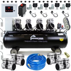 Kompressor bezolejowy Barracuda SLGS-150L 150 l 8 bar