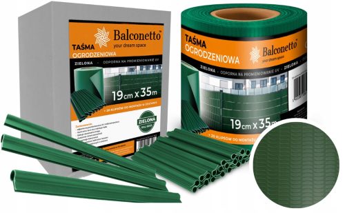 Schattiernetz für Zaun - Rolmarket Schattierband 3500x19 cm grün