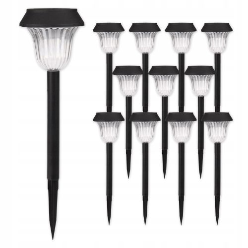  Masterled Solarlampe, schwarz, 38 cm, 12 Stk.