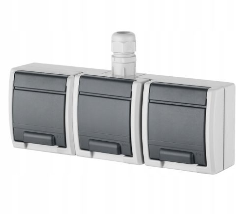  Hermetische Steckdose Elektro-Plast Nasielsk 1243-65 grau