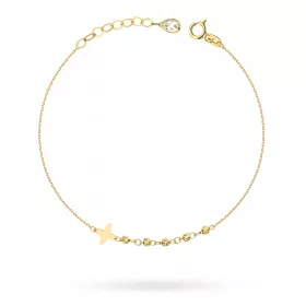  GOLDARMBAND pr. 585 STERNperlen 14k