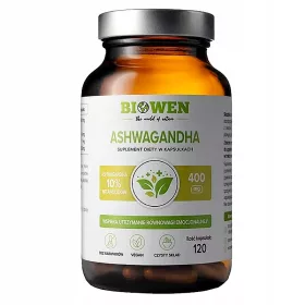   BIOWEN Ashwagandha mit 95% Piperin, 120 Kapseln - Unterstützt das mentale Wohlbefinden