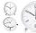 Uhr für zu Hause Unibloom Wecker, Silber, 11,6 cm