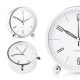 Uhr für zu Hause Unibloom Wecker, Silber, 11,6 cm