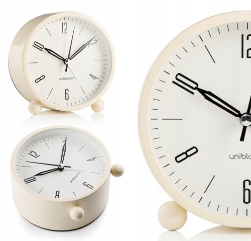  Unibloom Wecker, beige, 11,6 cm