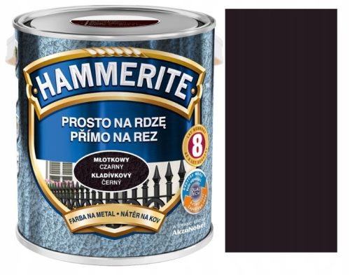 Hammerite Metallfarbe 5093258 Hammerschwarz 2,5 l