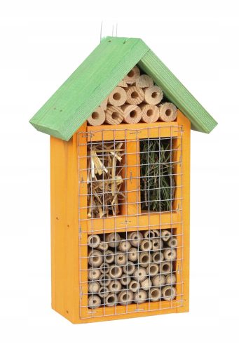  Tin Tours Insektenhaus 18x9x29 cm orange