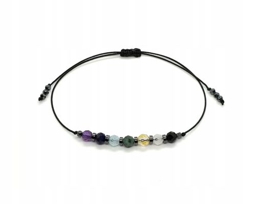  Cakra 7 Chakra Armband Schwarzer Turmalin Smaragd