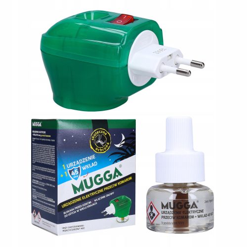  Mugga Anti-Mücken-Flüssigkeit 0,06 kg 35 ml + Selbstklebende Etiketten in rechteckigen Bögen 1 Stk.