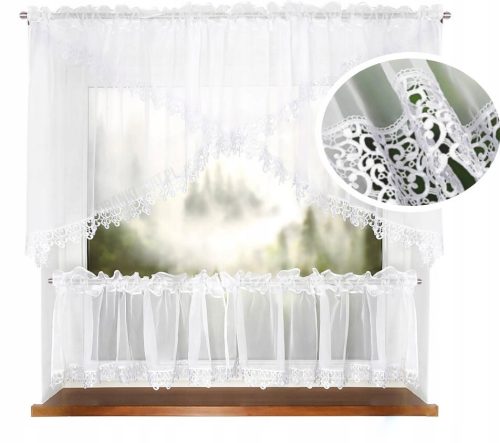  FERTIGER GUIPUR-VORHANG JEALOUS VOILE für die KÜCHE