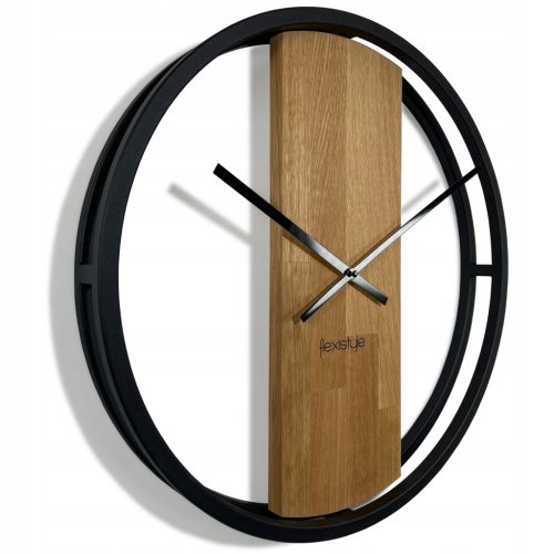  FLEXISTYLE Wanduhr schwarz 50cm