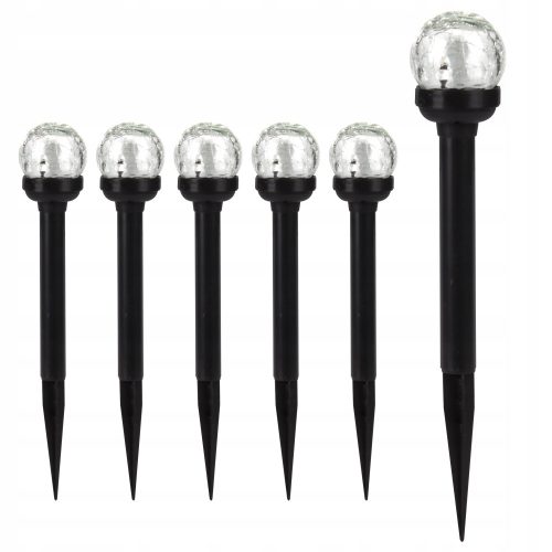  Masterled Solarlampe, schwarz, 33 cm, 6 Stk.