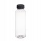 Einweggeschirr PET-Flasche 400 ml quadratisch + Verschluss 140 Stk