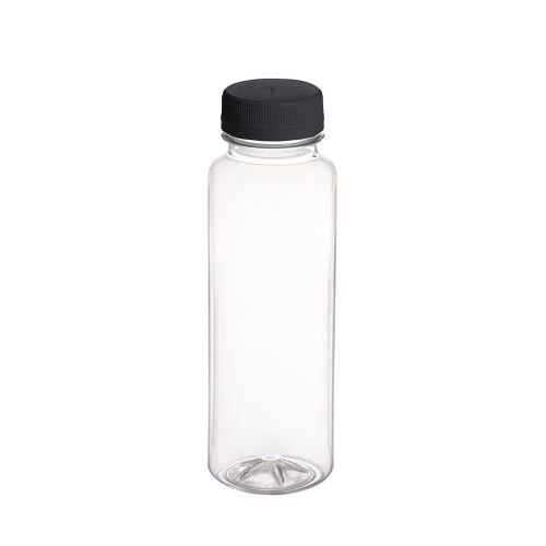 Einweggeschirr PET-Flasche 300 ml quadratisch + Verschluss 154 Stück