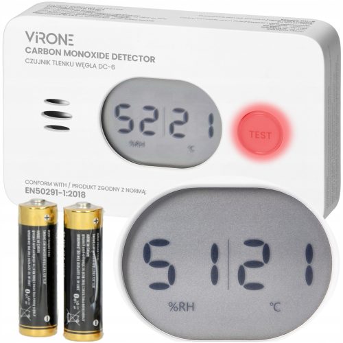 Kohlenmonoxid-Temperatur-Feuchtigkeits-Batteriebetriebener Kohlenmonoxid-Sensor 10 JAHRE