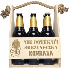  TRÄGERBIER- UND ALKOHOLKASTEN FÜR EINEN JUNGEN