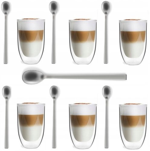 Gläser und Tassen Vialli Design Latte-Gläser 350 ml 6 Stk.