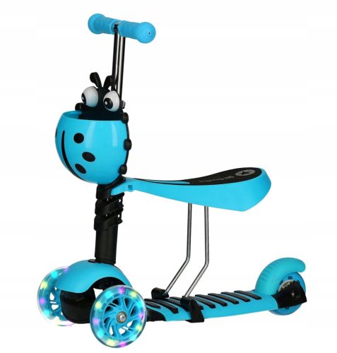  Bobo-San dreirädriger Balance-Scooter, blauer Marienkäfer