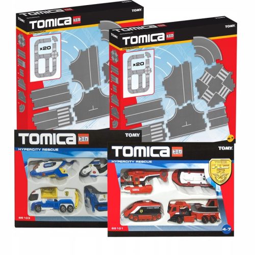  TOMICA – MEGA-SET STRASSEN + AUTOS