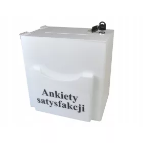 Urne, Spardose, Plexiglasbox mit Umfragefach