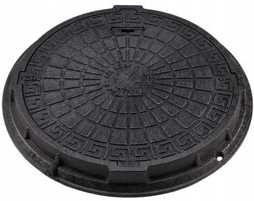 Babylon Plast runde Abdeckung, schwarz, 60 cm
