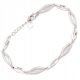  Armband aus 925er Silber mit langen Wellen