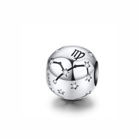    Silberanhänger Ornamo Sternbild Jungfrau Weißer Zirkonia 925er Silber