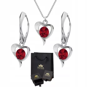  Silbernes Herz-Schmuckset-Hochzeitsset