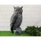  Gartenfigur Eule aus Kunststoff 40x20 cm