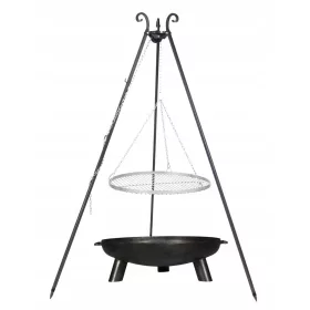  Gartengrill, hängender Dreibeinkamin, 60 cm