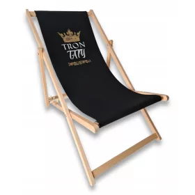  Klappbarer Strandstuhl aus Holz zum Vatertag