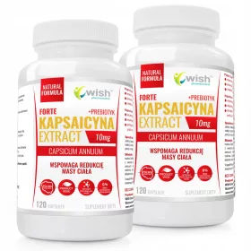 Kapsaicyna 10mg Forte Extrakt - Vegan Kapseln mit Prebiotika