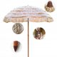 Sonnenschirm für Terrasse und Garten - DOMAREX klassischer Regenschirm, Beige und Braun, 95 x 180 cm